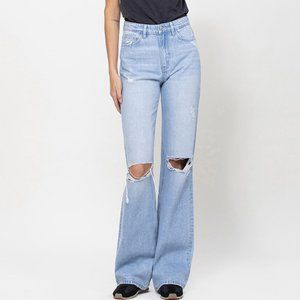 90's Vintage Flare Jeans / Size 24 / VERVET by Flying Monkey